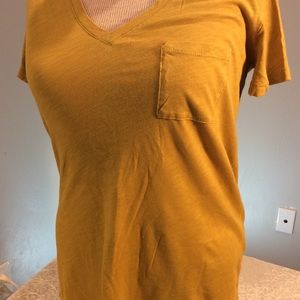 Madewell Whisper Cotton pocket tee v-neck tee.S.